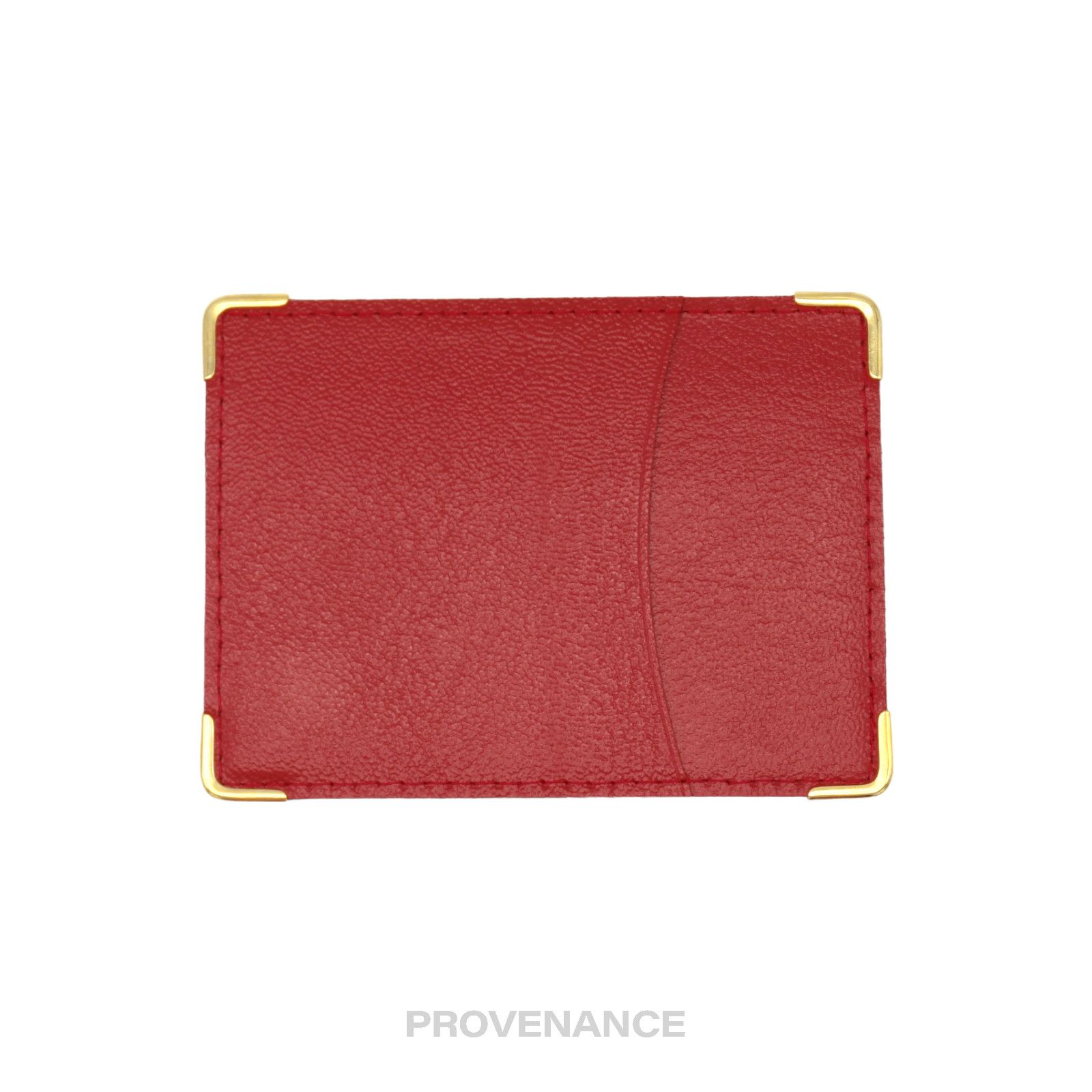 Rolex 🔴 Rolex Card Holder Wallet - Red Calfskin Leather Size ONE SIZE - 2 Thumbnail