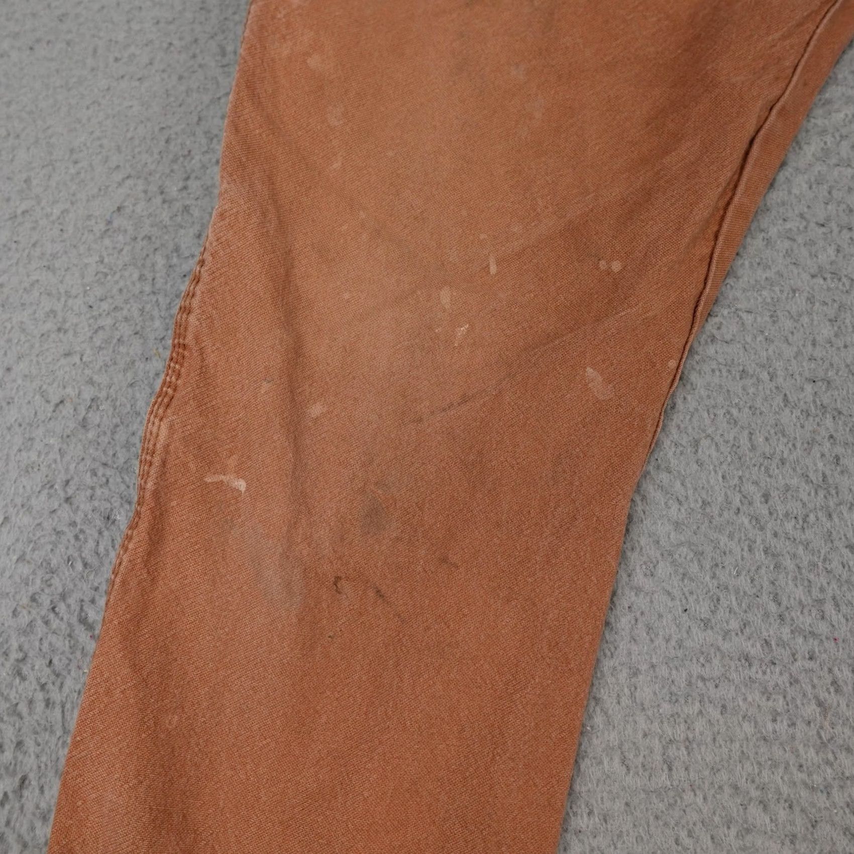 Dickies Dickies Carpenter Pants Mens 33x32 Brown Canvas Workwear Distressed Stains Size US 33 - 7 Thumbnail
