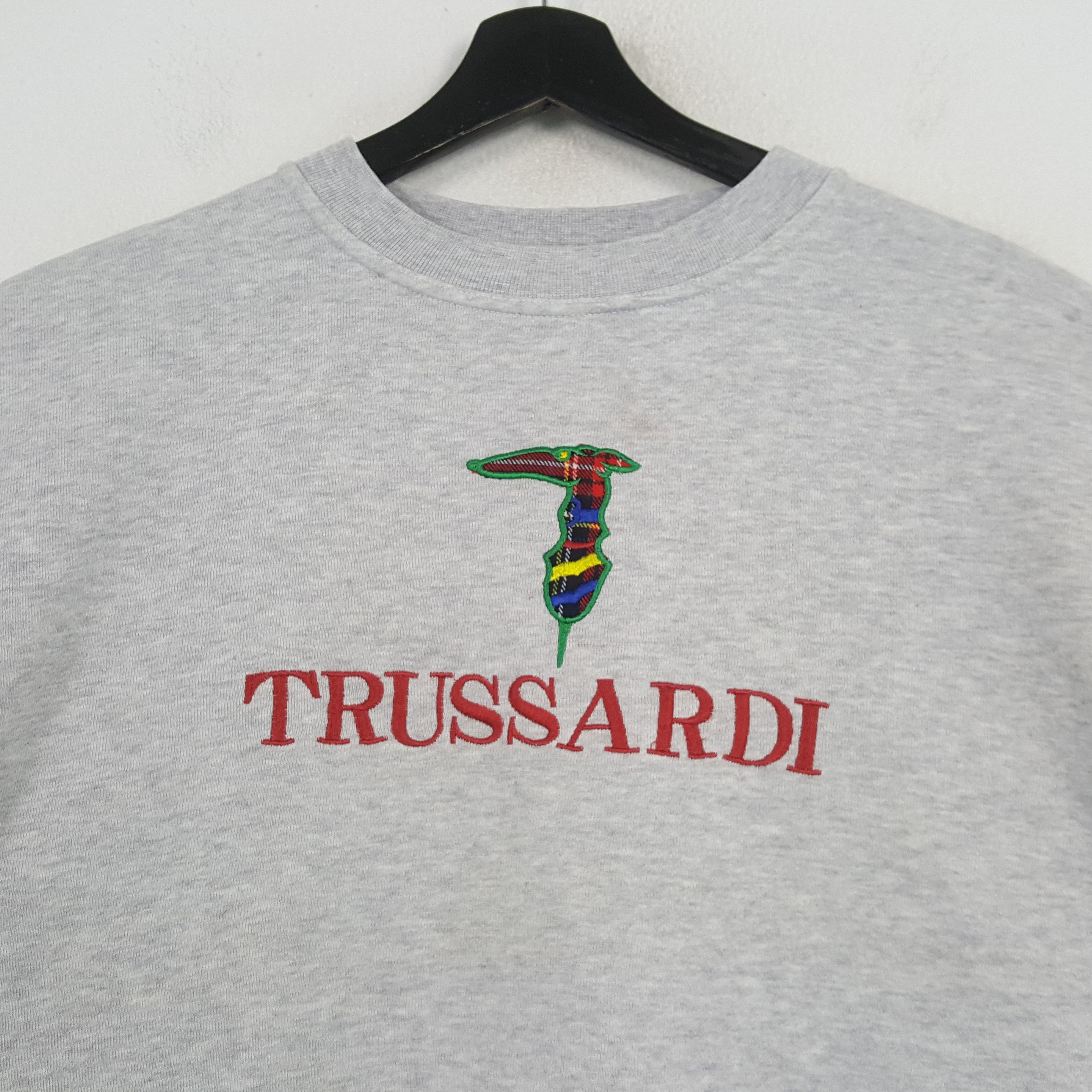 Trussardi TRUSSARDI Logo Spellout Design Sweatshirt C292N11 Size US L / EU 52-54 / 3 - 2 Thumbnail