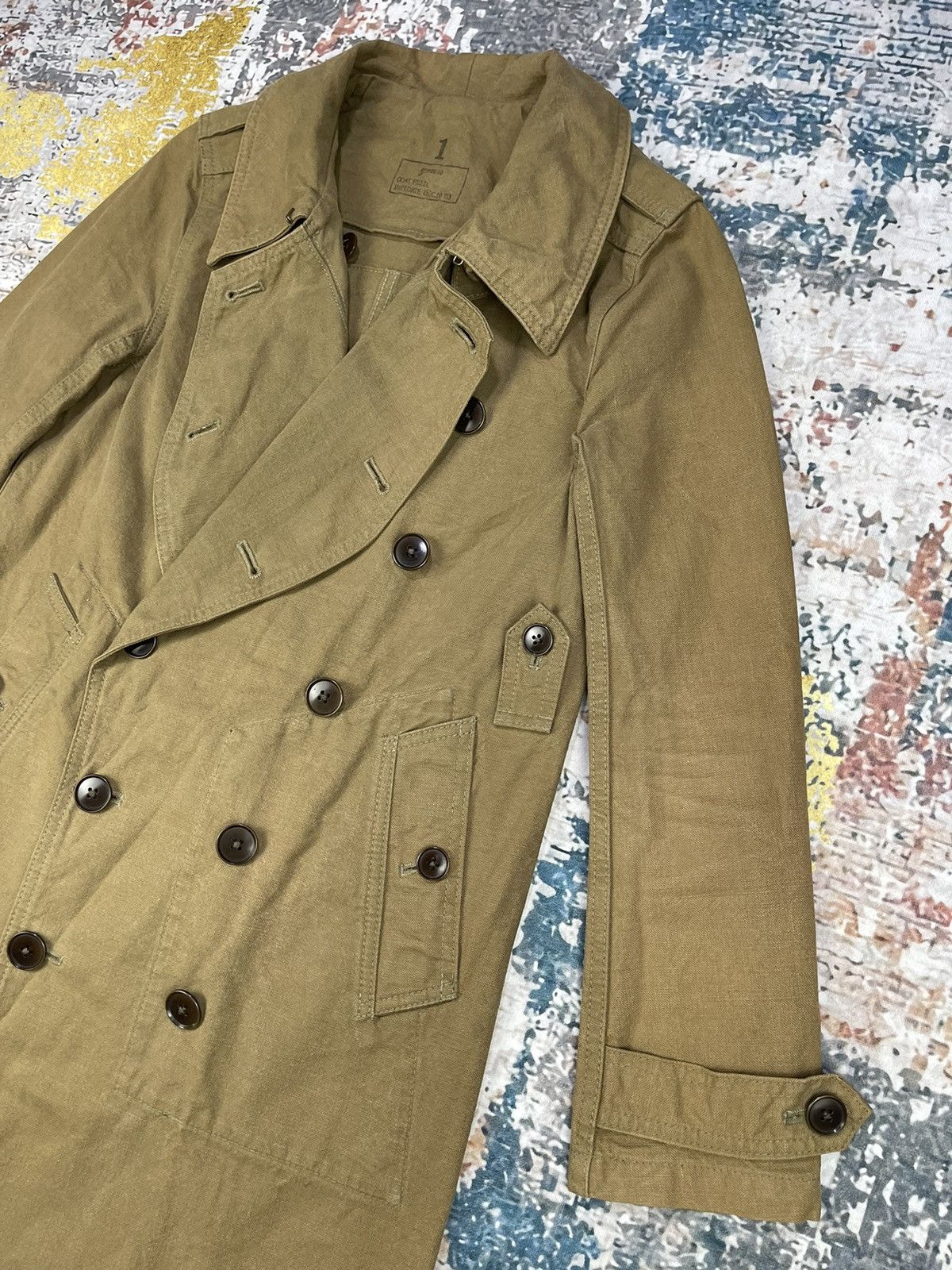 Vintage Vintage Green Bowles Military Field Coat Jacket Size US XXS / EU 40 - 3 Thumbnail