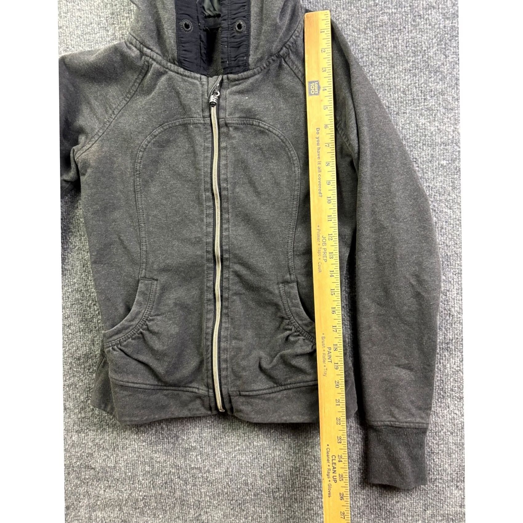 Lululemon Lululemon Scuba Full Zip Hoodie Womens Size 6 Gray Heathered Thumbholes 62555 Size M / US 6-8 / IT 42-44 - 2 Thumbnail