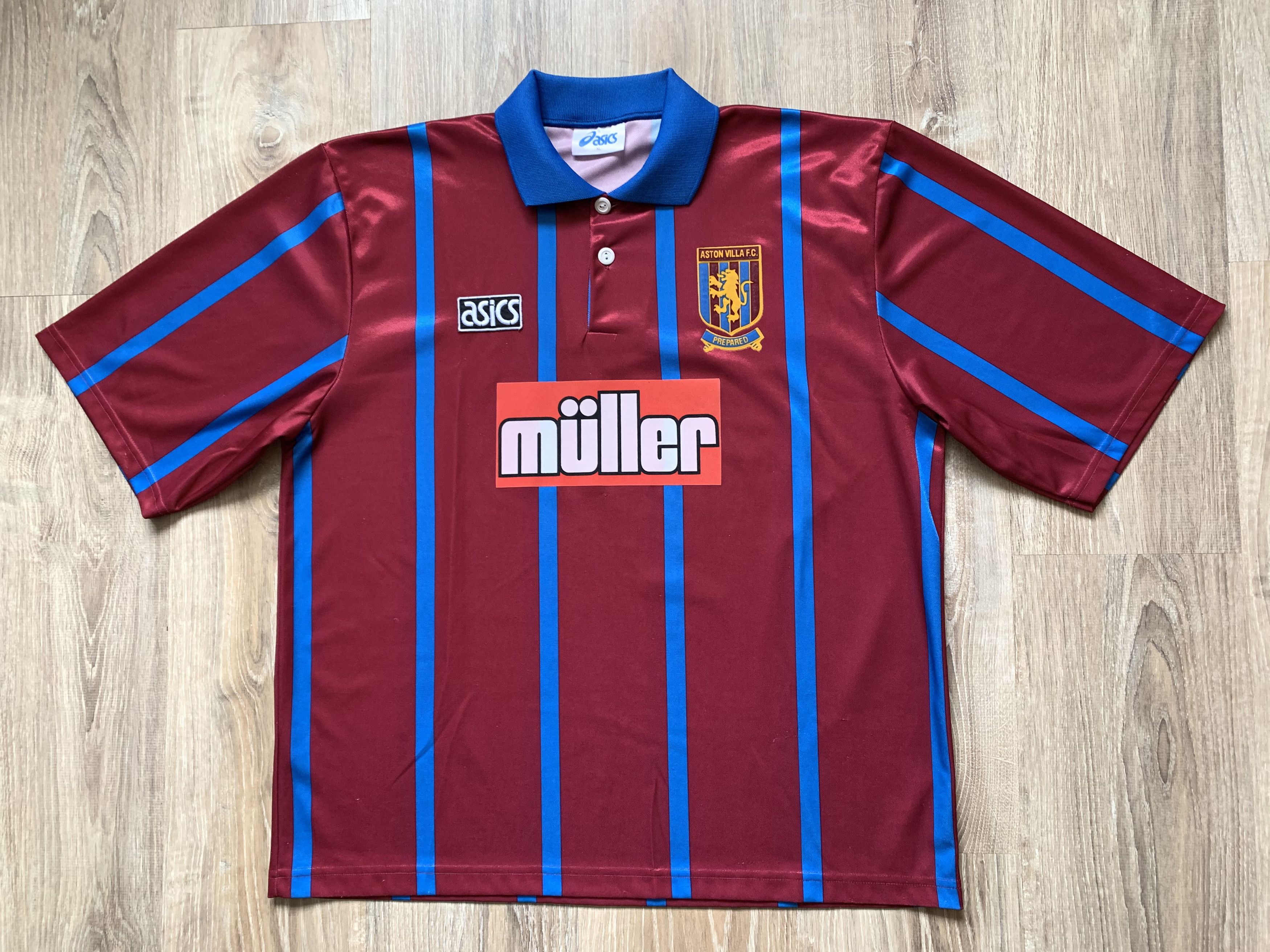 Asics × Vintage Vintage Asics Aston Villa Home Shirt 1993-1995 Size US XL / EU 56 / 4 - 1 Thumbnail