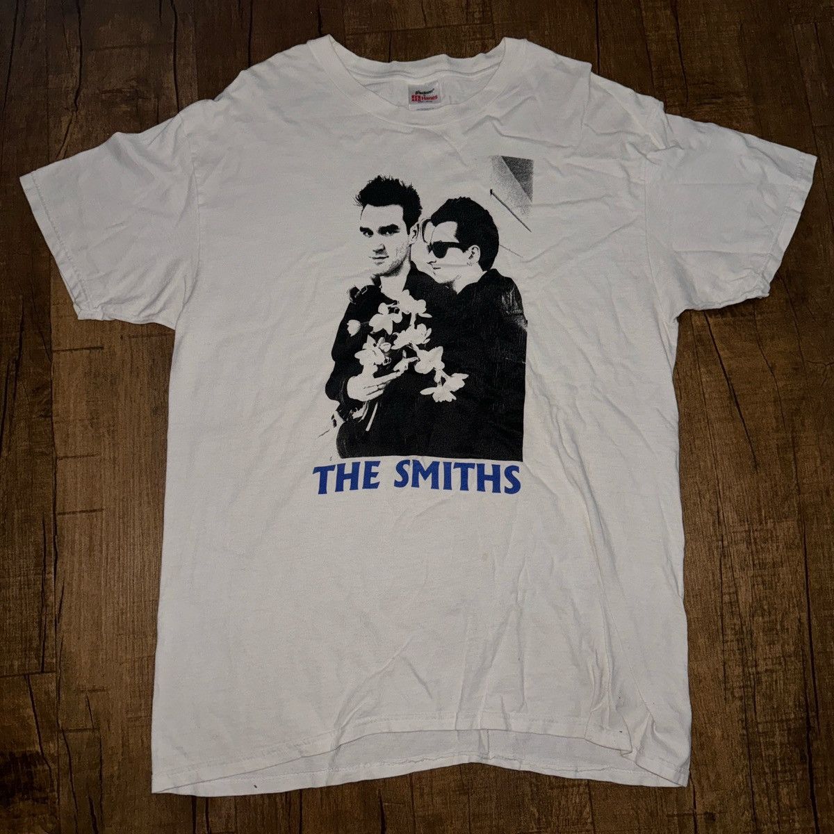 image of Morrissey x The Smiths Vintage The Smiths T-Shirt in White, Men's (Size XL)