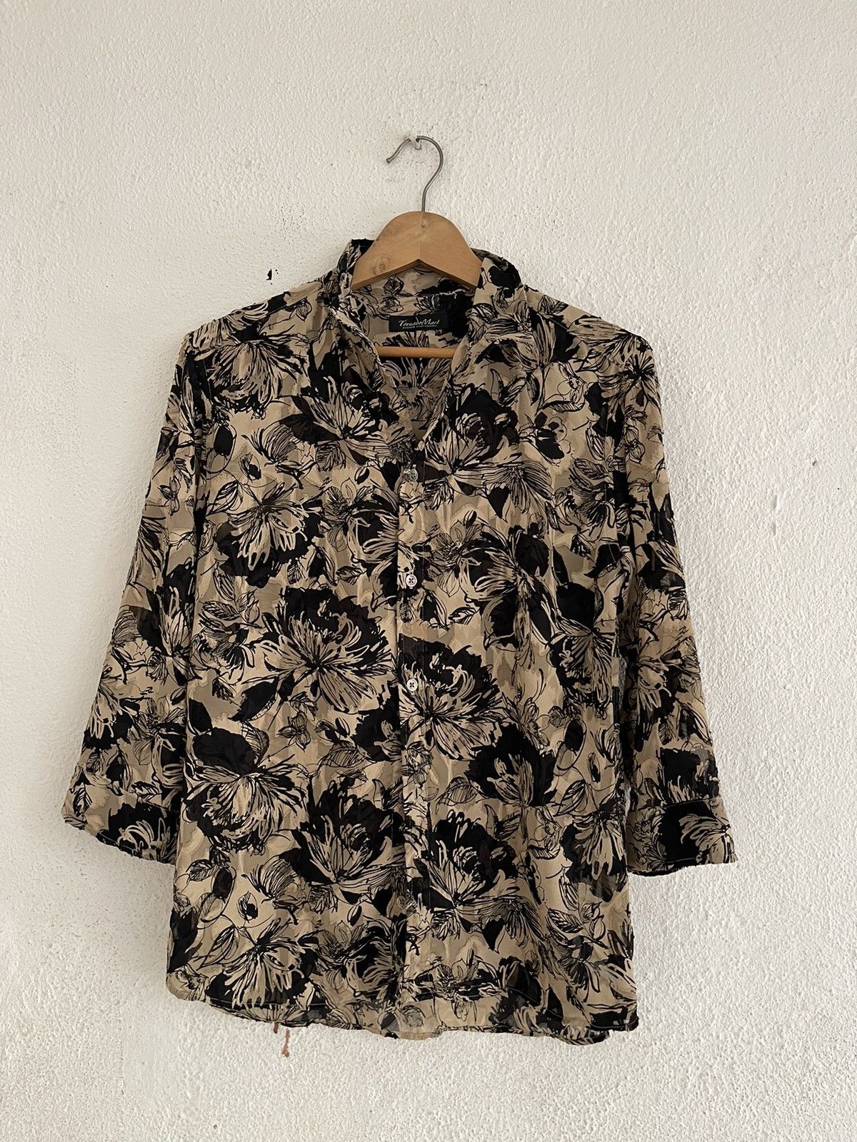 Tornado Mart Tornado Mart Floral Lace Button Shirt Size US L / EU 52-54 / 3 - 1 Thumbnail