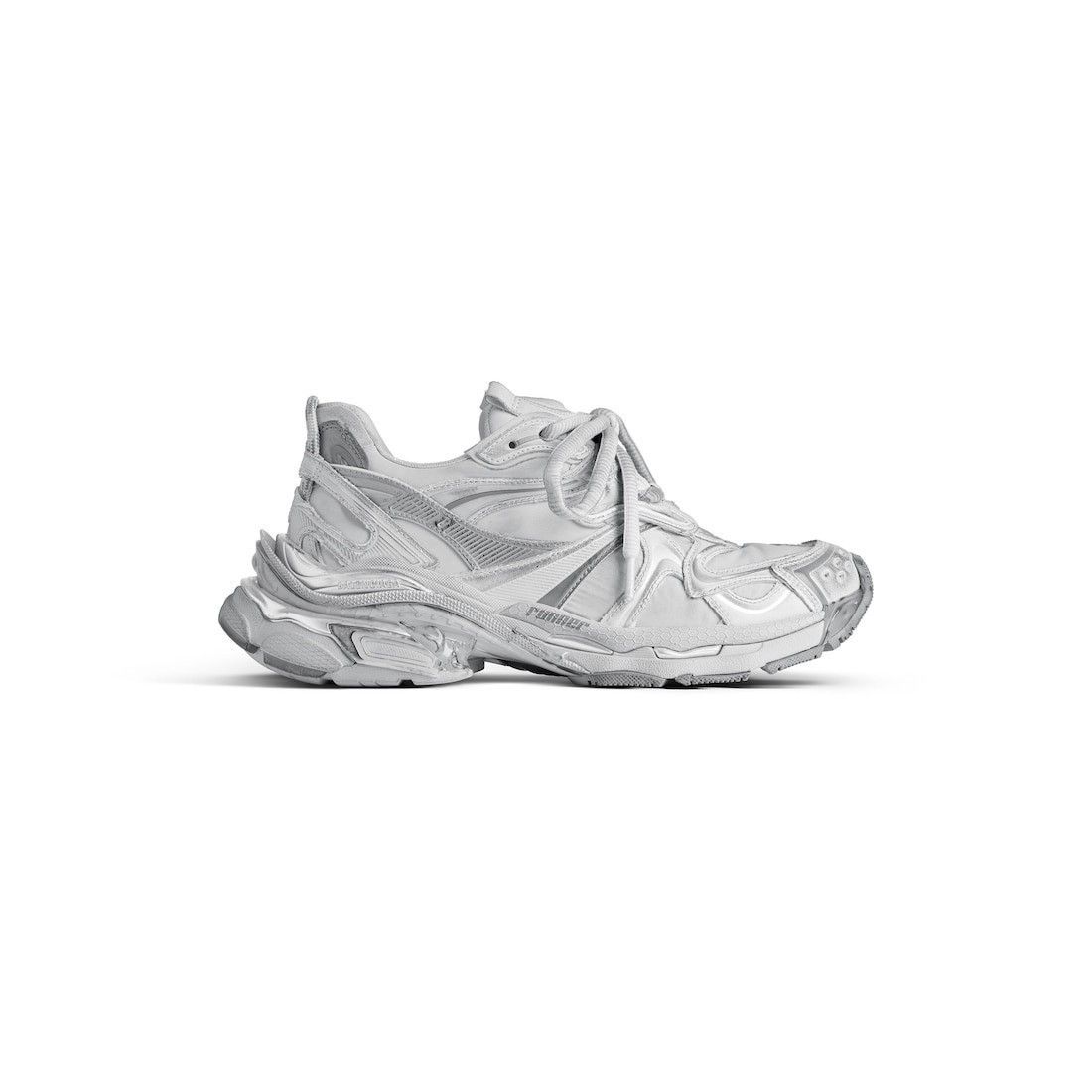 BALENCIAGA Runner 2.0 $1100 Women's Gray/Silver Sneakers New