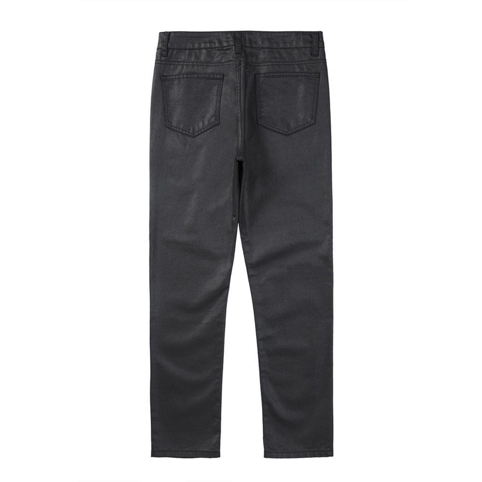 Vintage Black Coated Denim Jeans Size US 30 / EU 46 - 2 Thumbnail