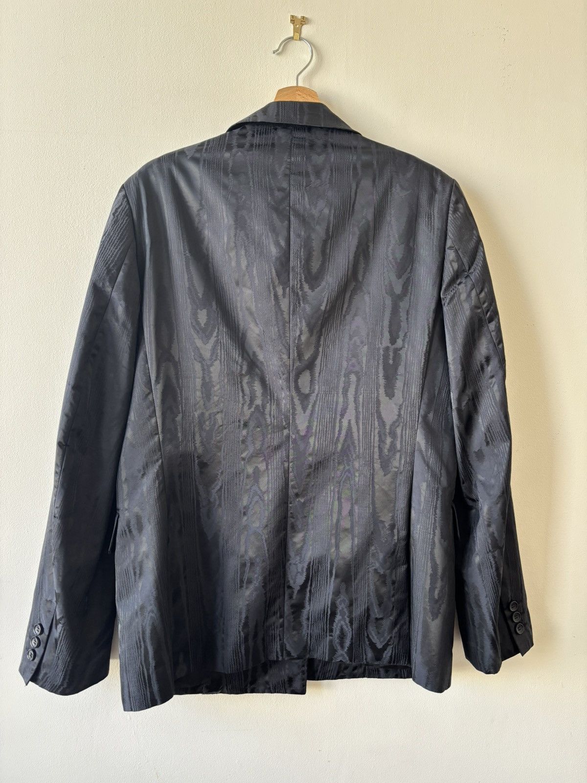 Comme des Garcons Homme Plus Comme des garcons mens moire jacquard double breasted blazer Size 38R - 2 Thumbnail