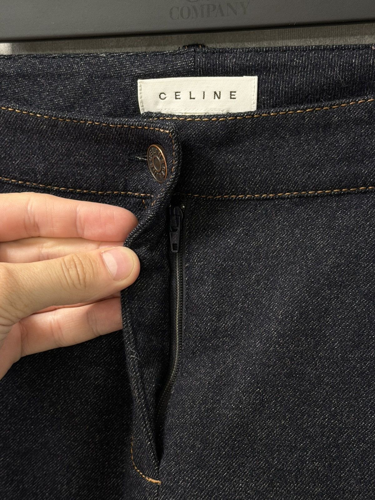 Celine CELINE triomphe Back logo wool flare croped pants vintage Size 28" / US 6 / IT 42 - 12 Thumbnail