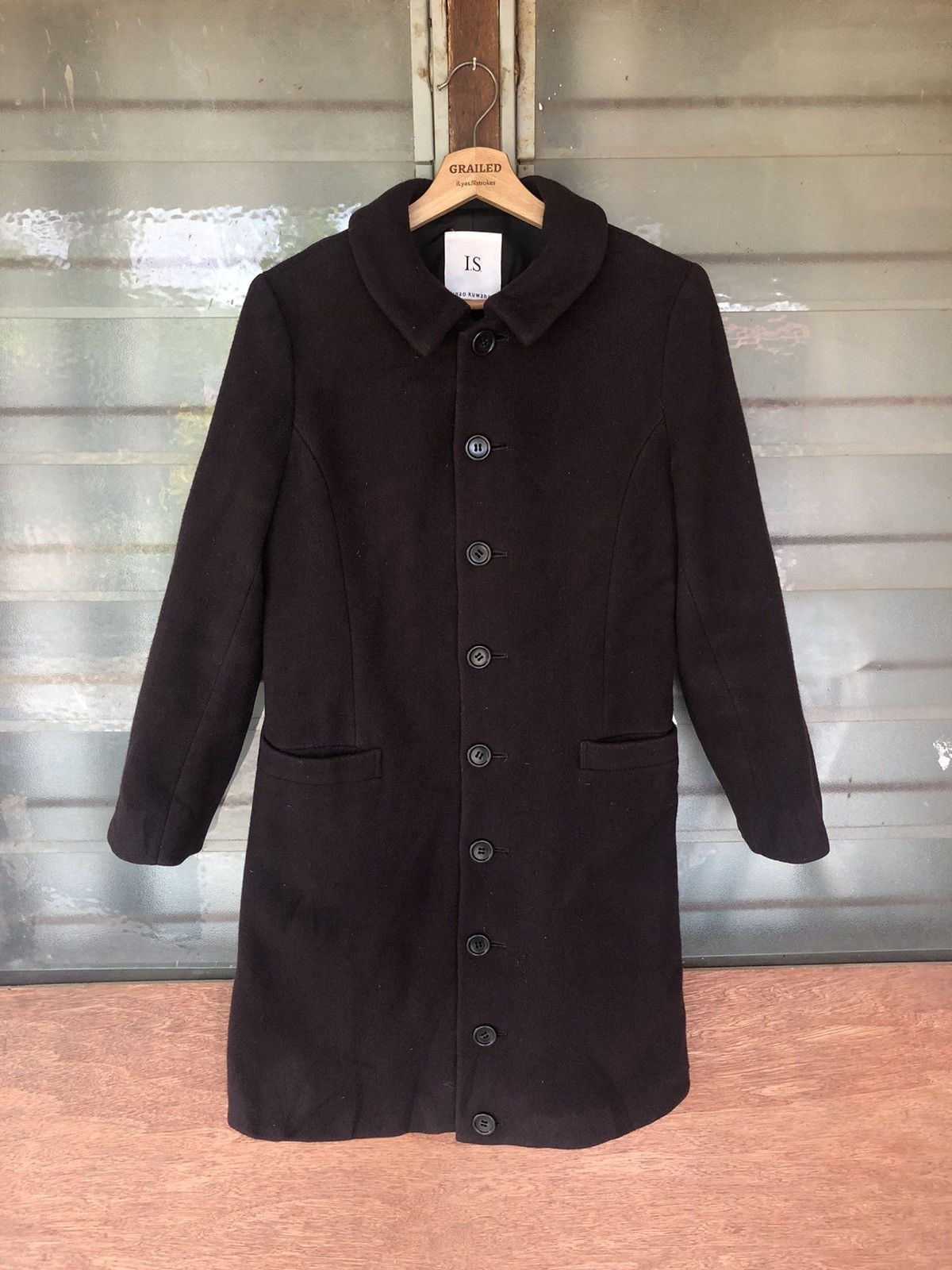 Issey Miyake Vintage IS Sunao Kuwahara Long Coat Jacket Size US M / EU 48-50 / 2 - 3 Thumbnail