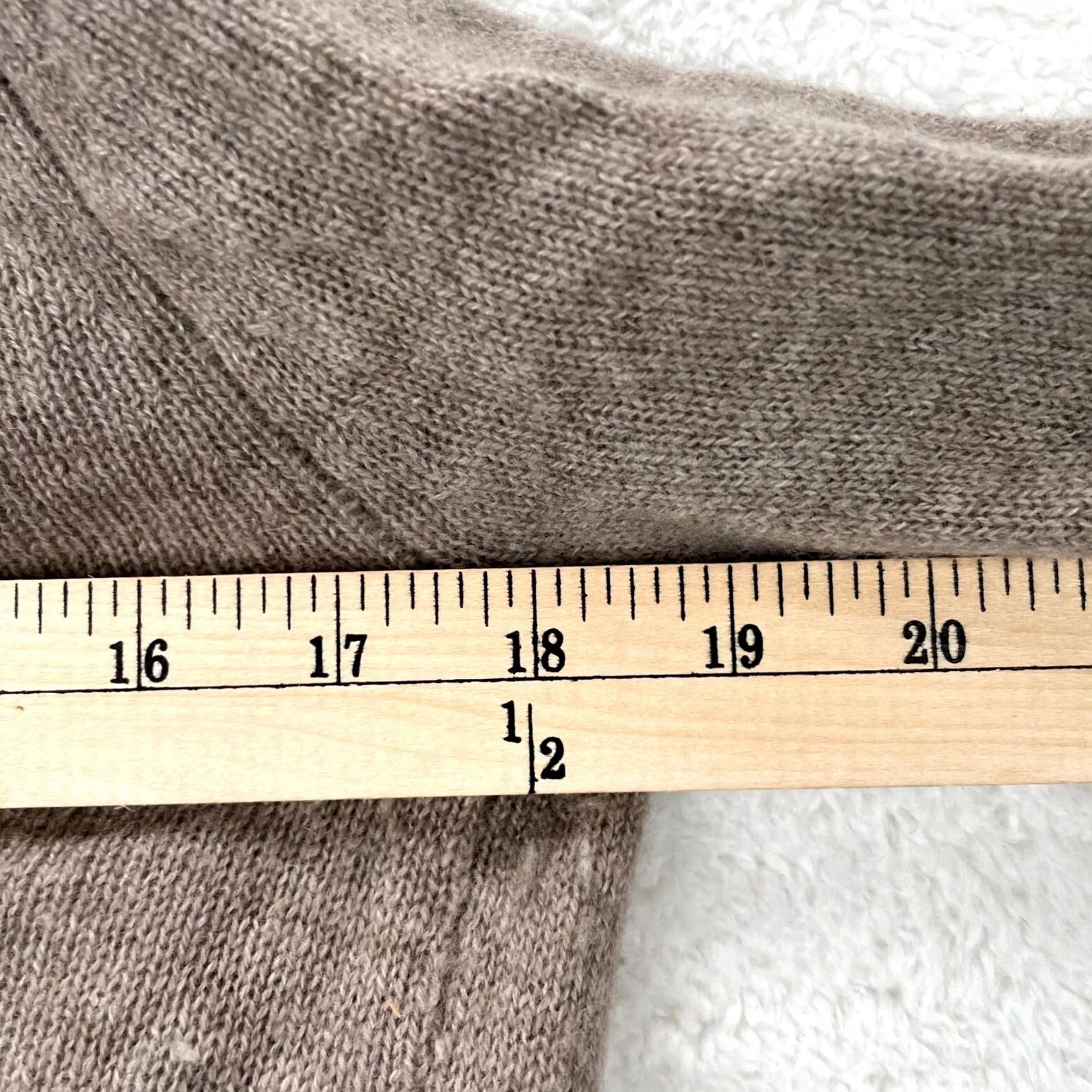 Vintage Evelyn Cardigan Sweater Womens Small Brown Tight Knit Open Front Cashmere Size S / US 4 / IT 40 - 7 Thumbnail