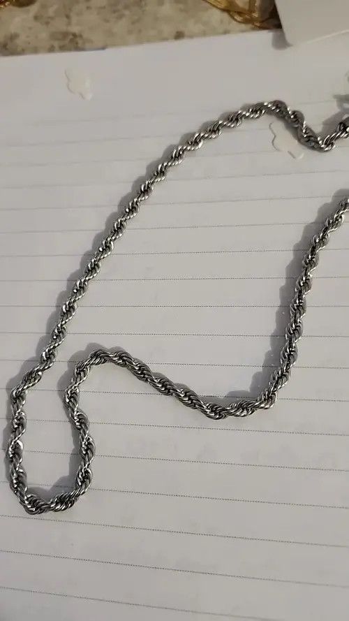 Other Silver 5mm Rope Chain Necklace Size ONE SIZE - 8 Thumbnail