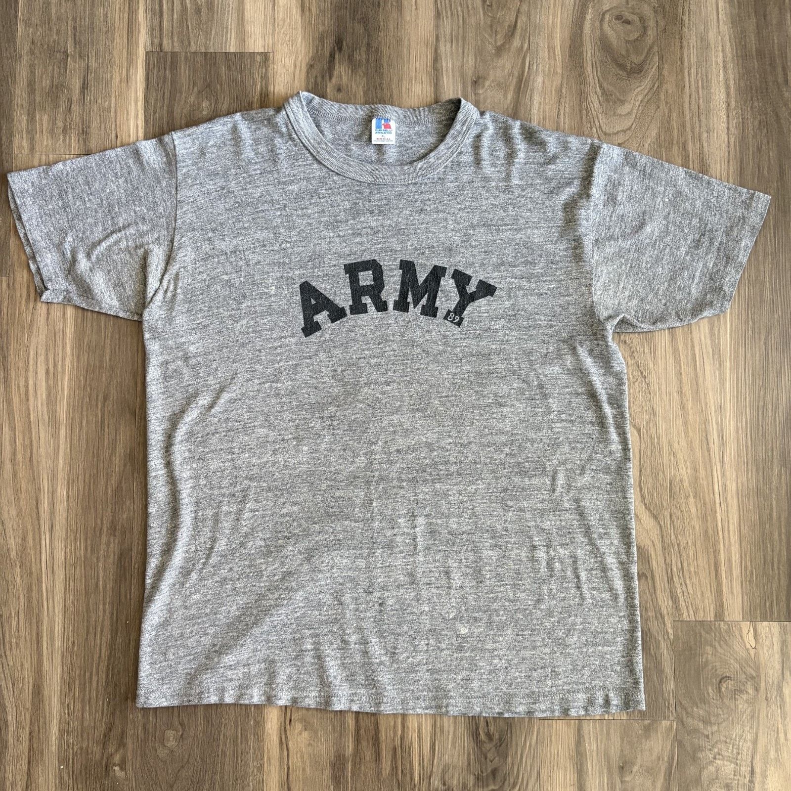 Russell Athletic × Vintage Vintage Paper Thin Burnout T-Shirt Men's Size L Gray THIN Size US L / EU 52-54 / 3 - 8 Thumbnail