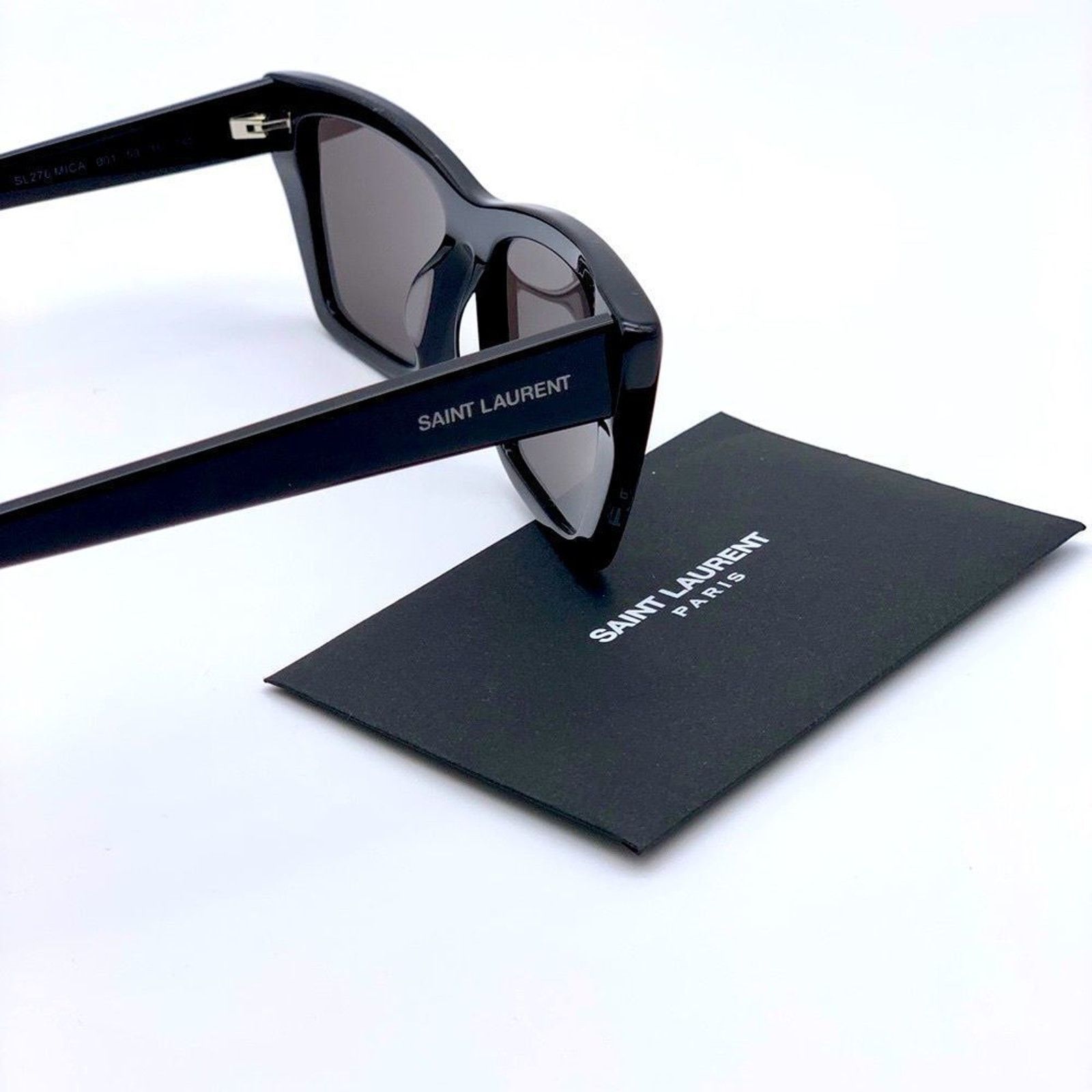 Saint Laurent Paris BRAND NWT Saint Laurent SL 276 Mica Black/Grey Sunglasses Size ONE SIZE - 5 Thumbnail