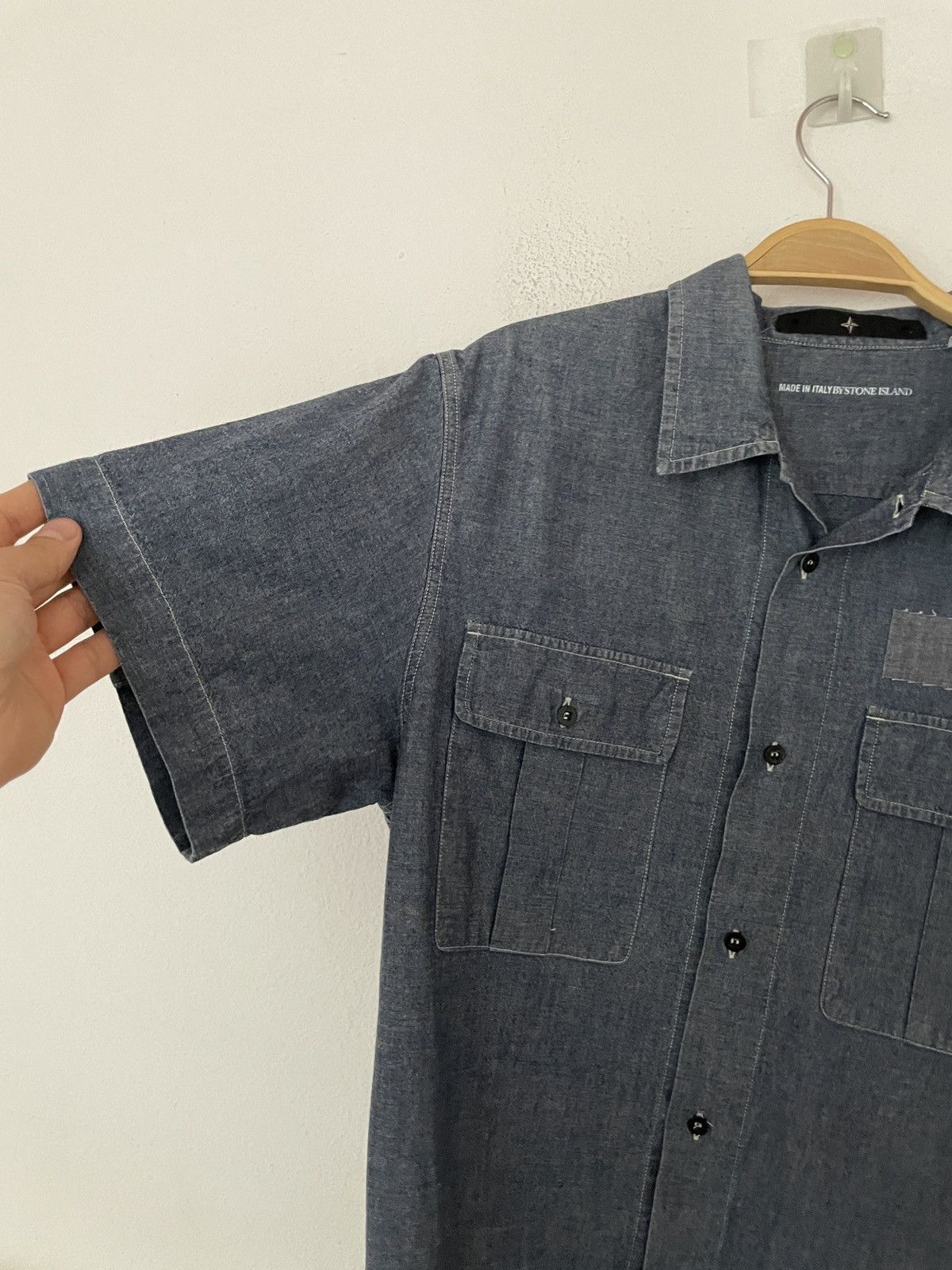 Stone Island Vintage Stone Island Denims 2002 Denim Shirt Size US L / EU 52-54 / 3 - 9 Thumbnail