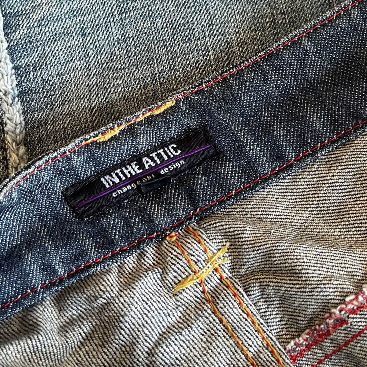 If Six Was Nine In The Attic Washed denim 2000s Size US 37 - 12 Thumbnail