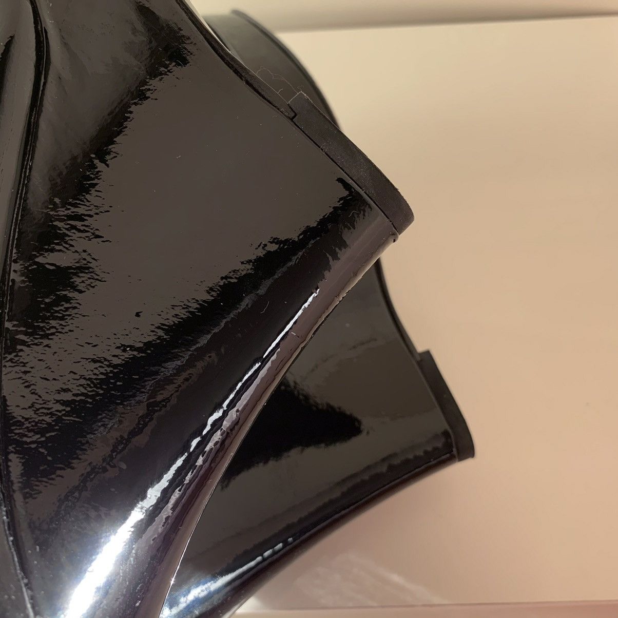Gucci Patent leather horsebit wedge tall boots Size US 5.5 / IT 35.5 - 14 Thumbnail