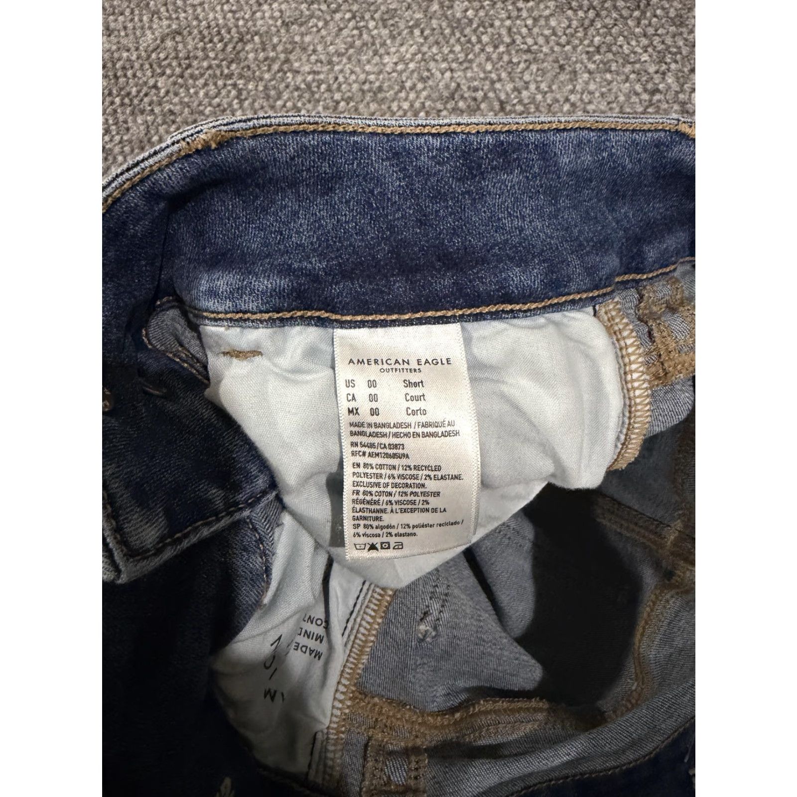 American Eagle Outfitters VINTAGE? No. Size 24" / US 00 / IT 34 - 6 Thumbnail