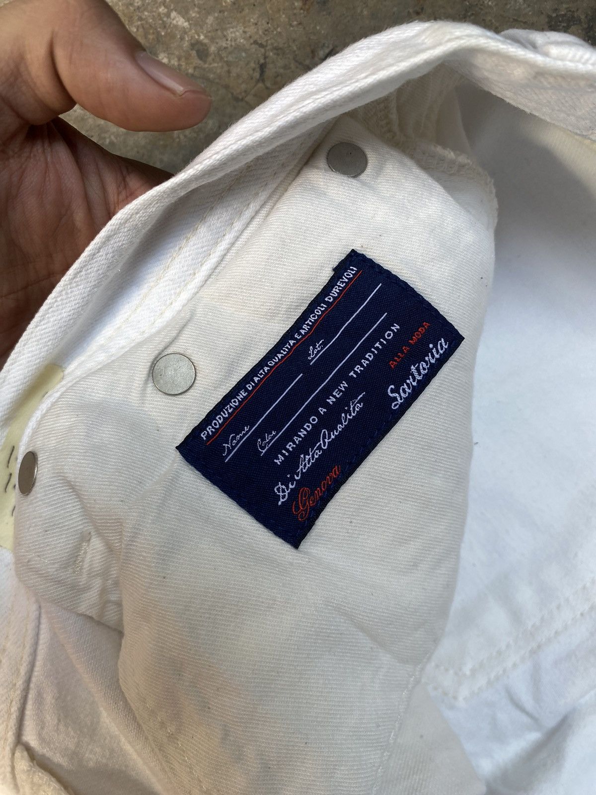 NANO universe Nano Universe Sartoria Denim Slim Cut White Selvedge Size US 33 - 4 Thumbnail
