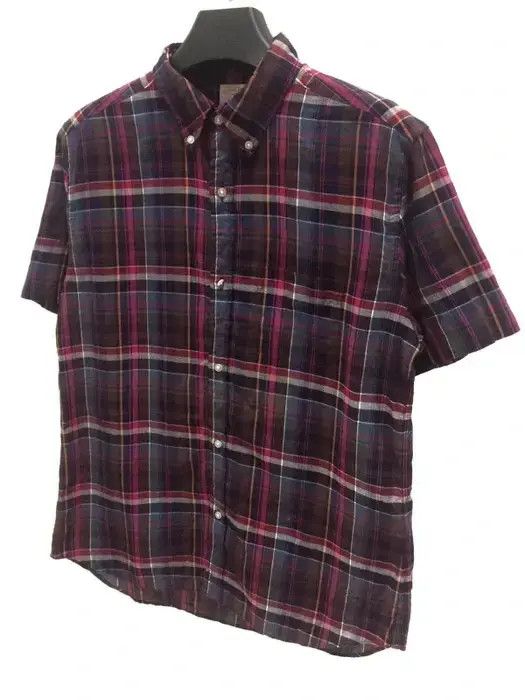 Beams Plus Beams Co.ltd Plaid Tartan Single Pocket Shirt Button Up Size US L / EU 52-54 / 3 - 3 Thumbnail