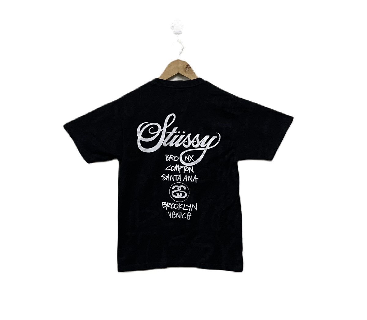 Stussy Vintage Stussy Worldwide Double Side Print Tshirt Size US S / EU 44-46 / 1 - 2 Thumbnail
