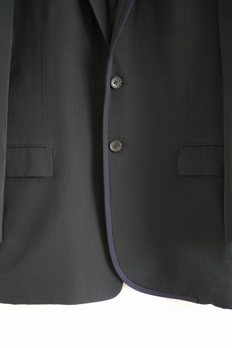 Yohji Yamamoto Yohji Yamamoto size m 92ss blue stripe trim blazer 2505-Ne Size 38R - 4 Thumbnail