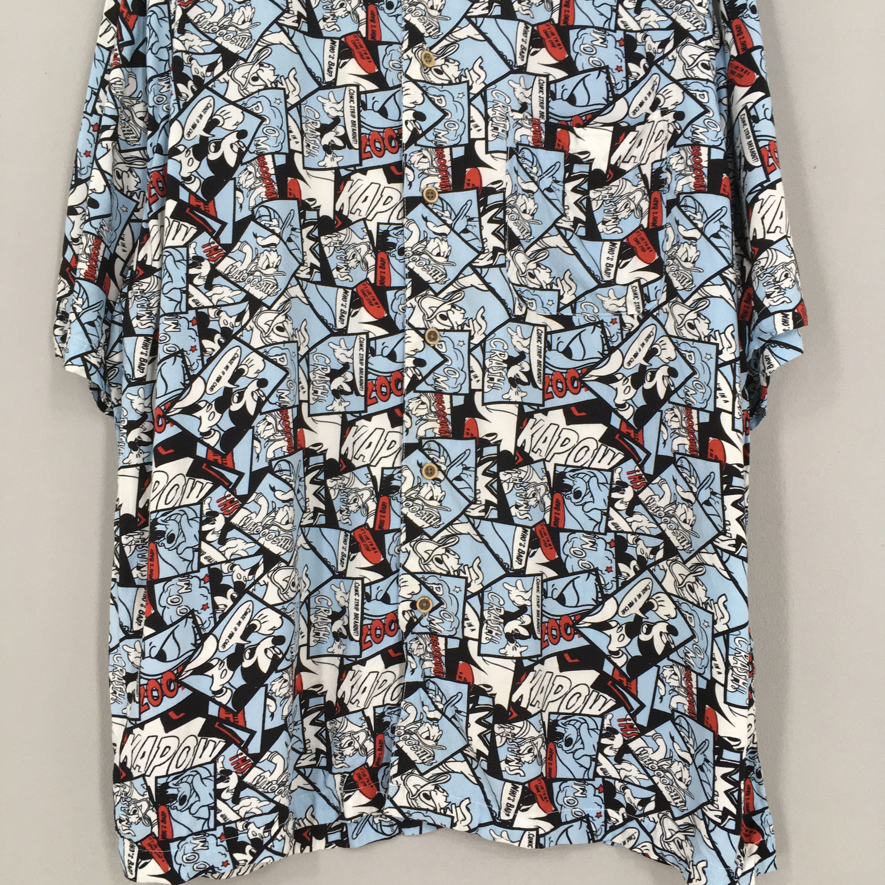 Disney × Mickey Mouse Vintage Mickey Mouse Disney Hawaii Rayon Shirt Men 3Xlarge Size US XXL / EU 58 / 5 - 3 Thumbnail