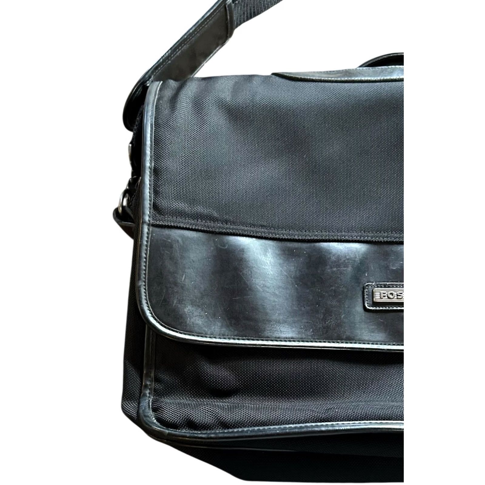 Fossil Fossil Kinley Crossbody Crossbody Bag Black Leather Nylon Large Women Size ONE SIZE - 4 Thumbnail