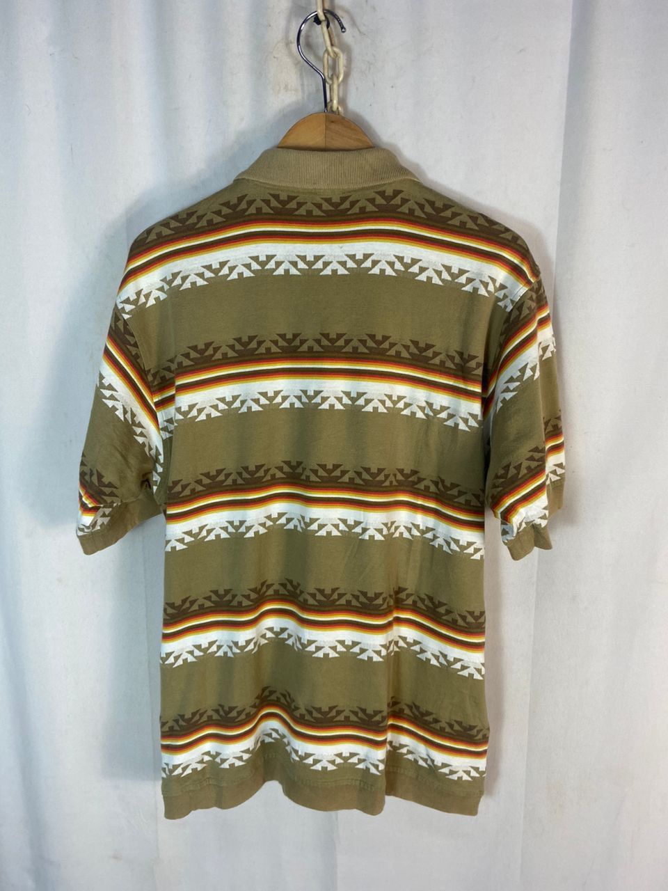 Japanese Brand × Native Unisex 🔥Fullprint native ringer polo shirt Size US M / EU 48-50 / 2 - 11 Thumbnail