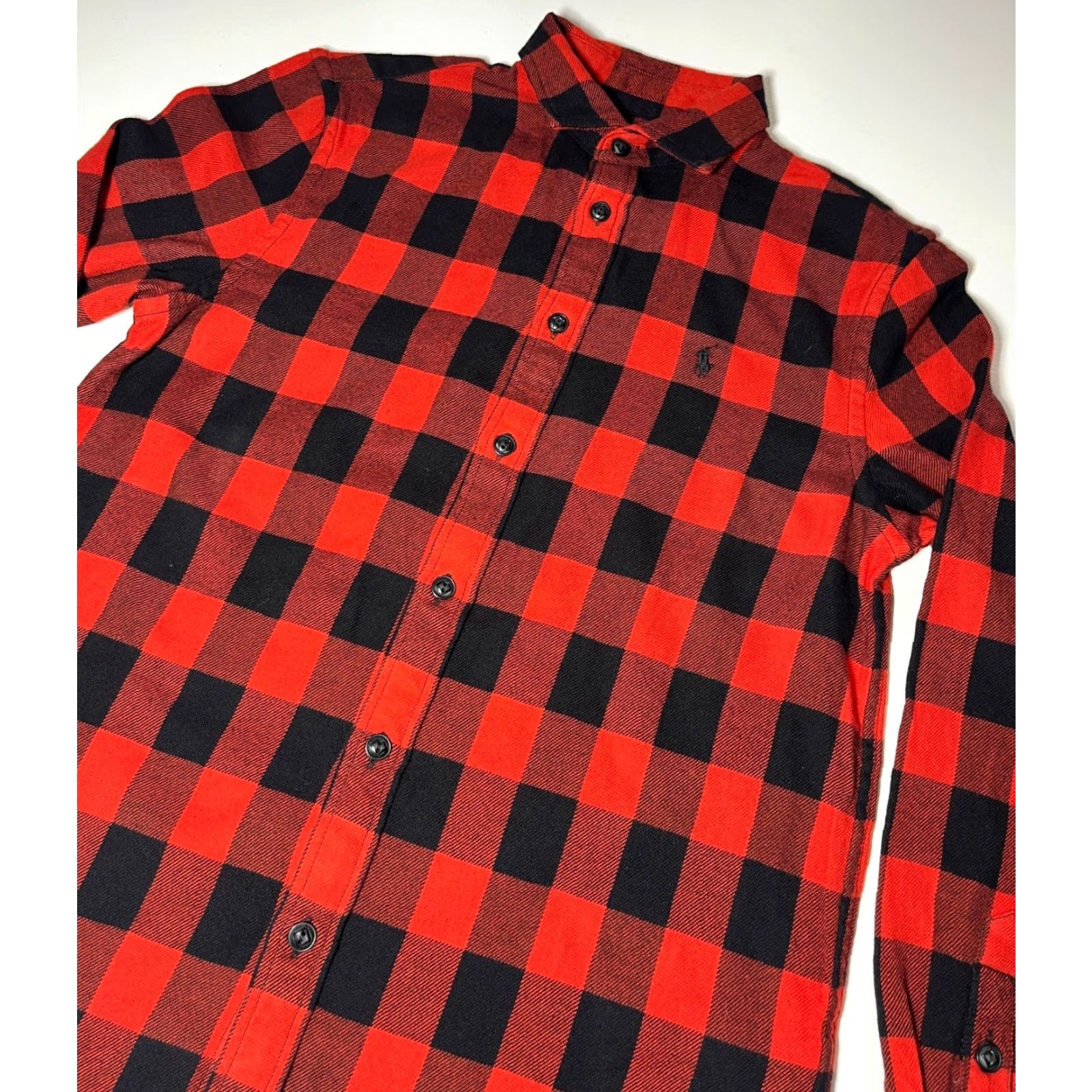 Polo Ralph Lauren Polo Ralph Lauren Men’s Relaxed Fit Plaid Cotton Twill Shirt Sz M Red, Black Button-Up Shirt Size US M / EU 48-50 / 2 - 6 Thumbnail