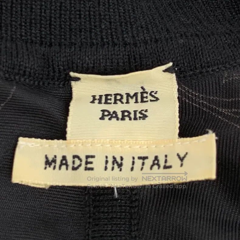 Hermes Hermes Black compass print pure silk single-breasted long- Size XXS / US 00 / IT 34 - 5 Thumbnail