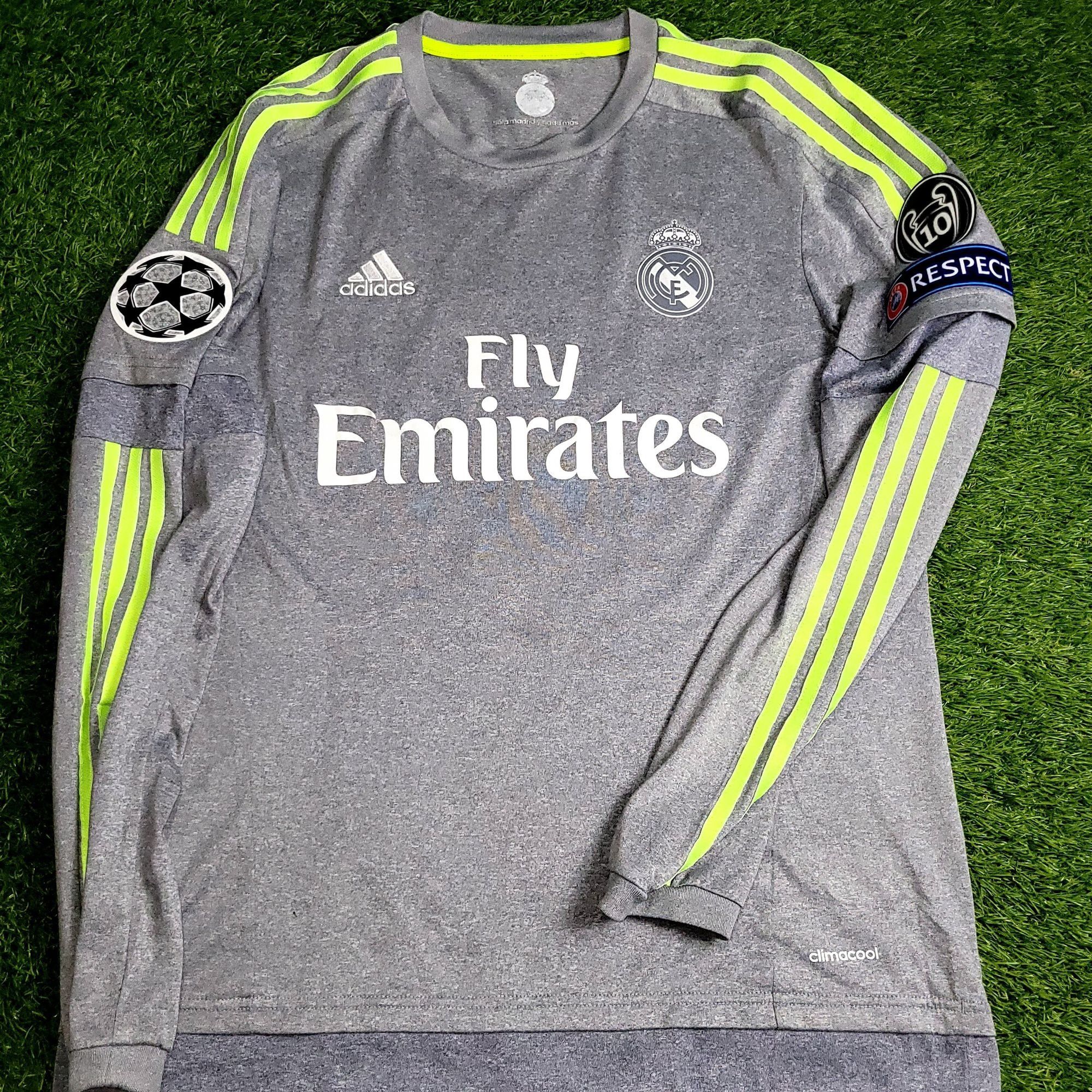 Adidas Ronaldo Real Madrid 2015 2016 Away Long Sleeve Soccer Jersey Size US M / EU 48-50 / 2 - 2 Thumbnail