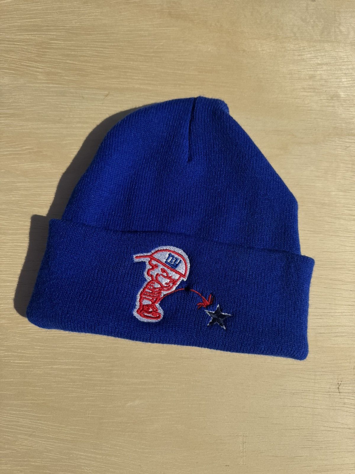 NFL × Vintage Vintage 90’s New York Giants Calvin Cowboys Suck Beanie Size ONE SIZE - 2 Thumbnail