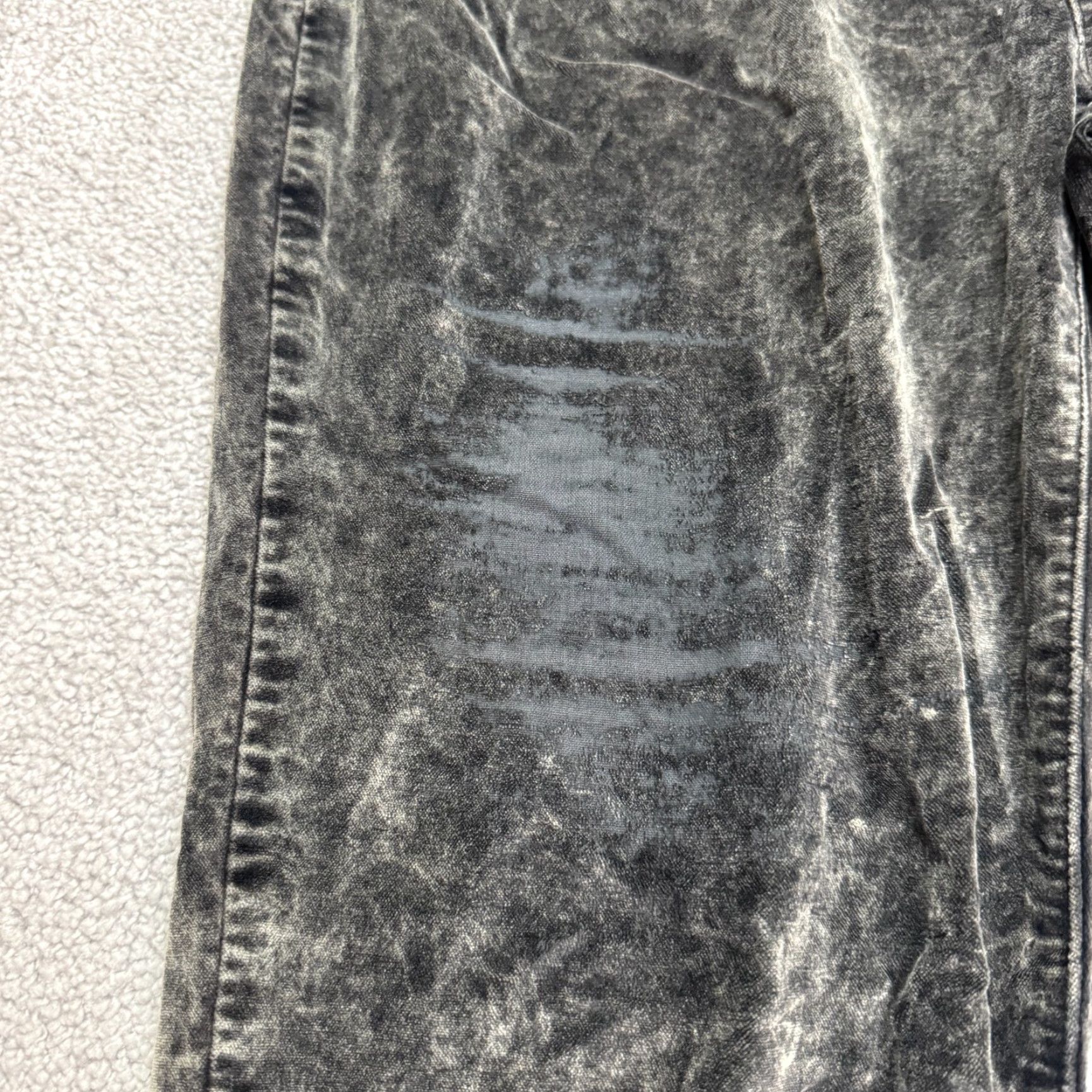 Eileen Fisher VINTAGE Eileen Fisher Womens Jeans Stretch Velour Acid Washed Black 12P High Rise 32x28 Streetwear Casual Size 34" / US 12 / IT 48 - 4 Thumbnail