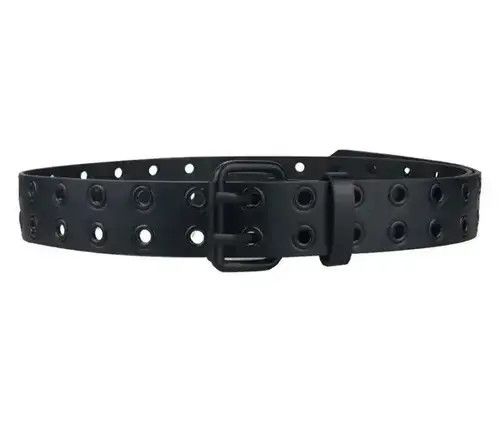 Japanese Brand Black PU Leather Belt Size ONE SIZE - 3 Thumbnail