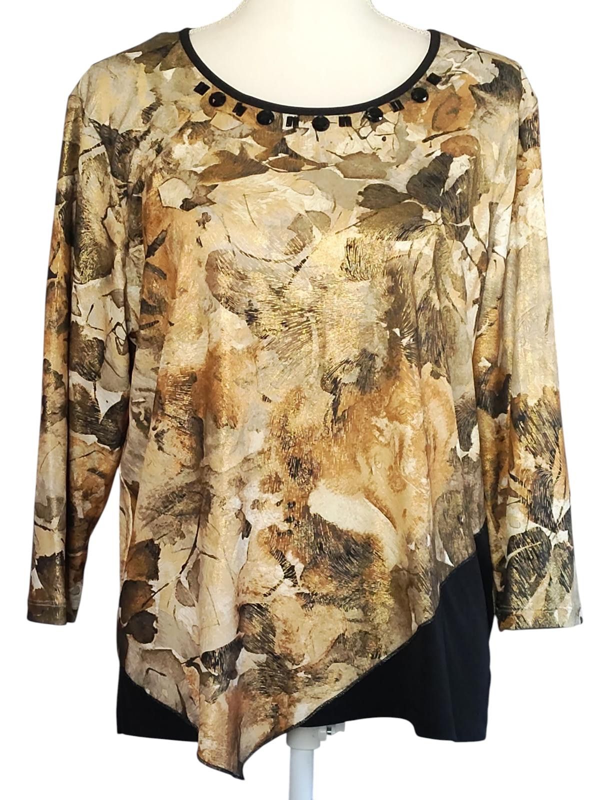 Other Alfred Dunner Women's Long Sleeve Asymmetric Hem Top Size L / US 10 / IT 46 - 4 Thumbnail