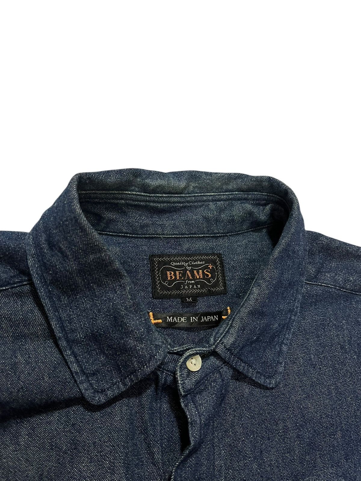 Beams Plus × Designer × Japanese Brand BEAMS JAPANESE BRAND DENIM LONG SLEEVES SHIRT Size US M / EU 48-50 / 2 - 5 Thumbnail