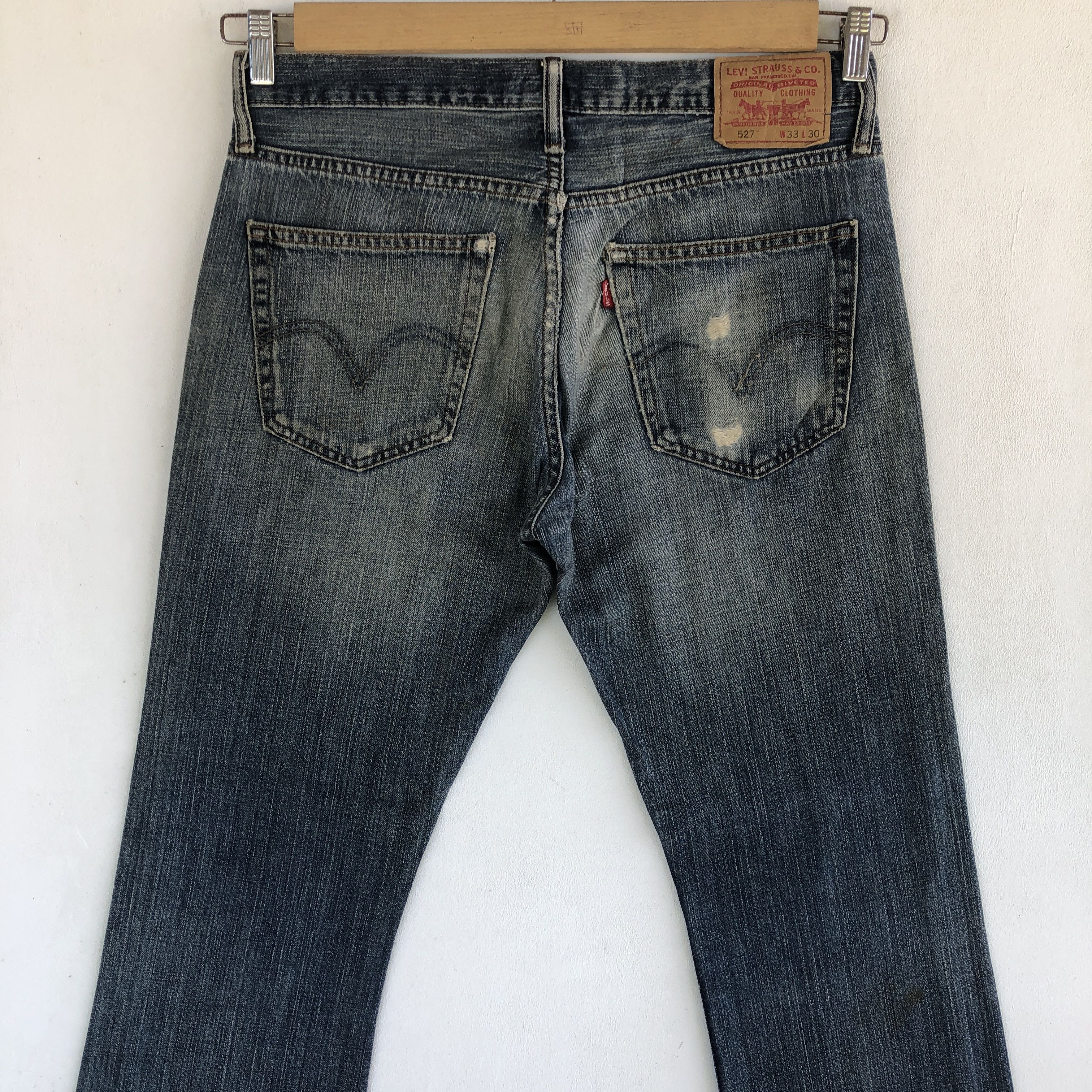 Levi's Vintage Levis 527 Bootcut Jeans Distress Levi's Flare Denim Size US 32 / EU 48 - 4 Thumbnail