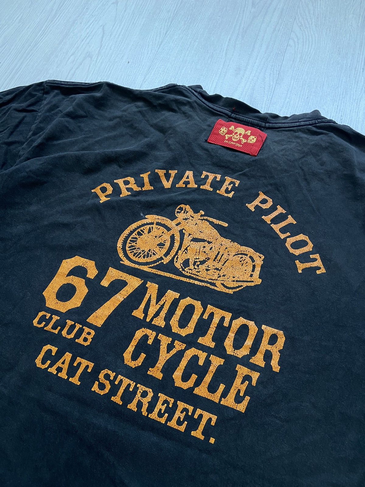 Beauty Beast × Bounty Hunter × Japanese Brand Vintage 1990’s Cream Soda ‘Private Pilot’ Tshirt Size US XL / EU 56 / 4 - 5 Thumbnail