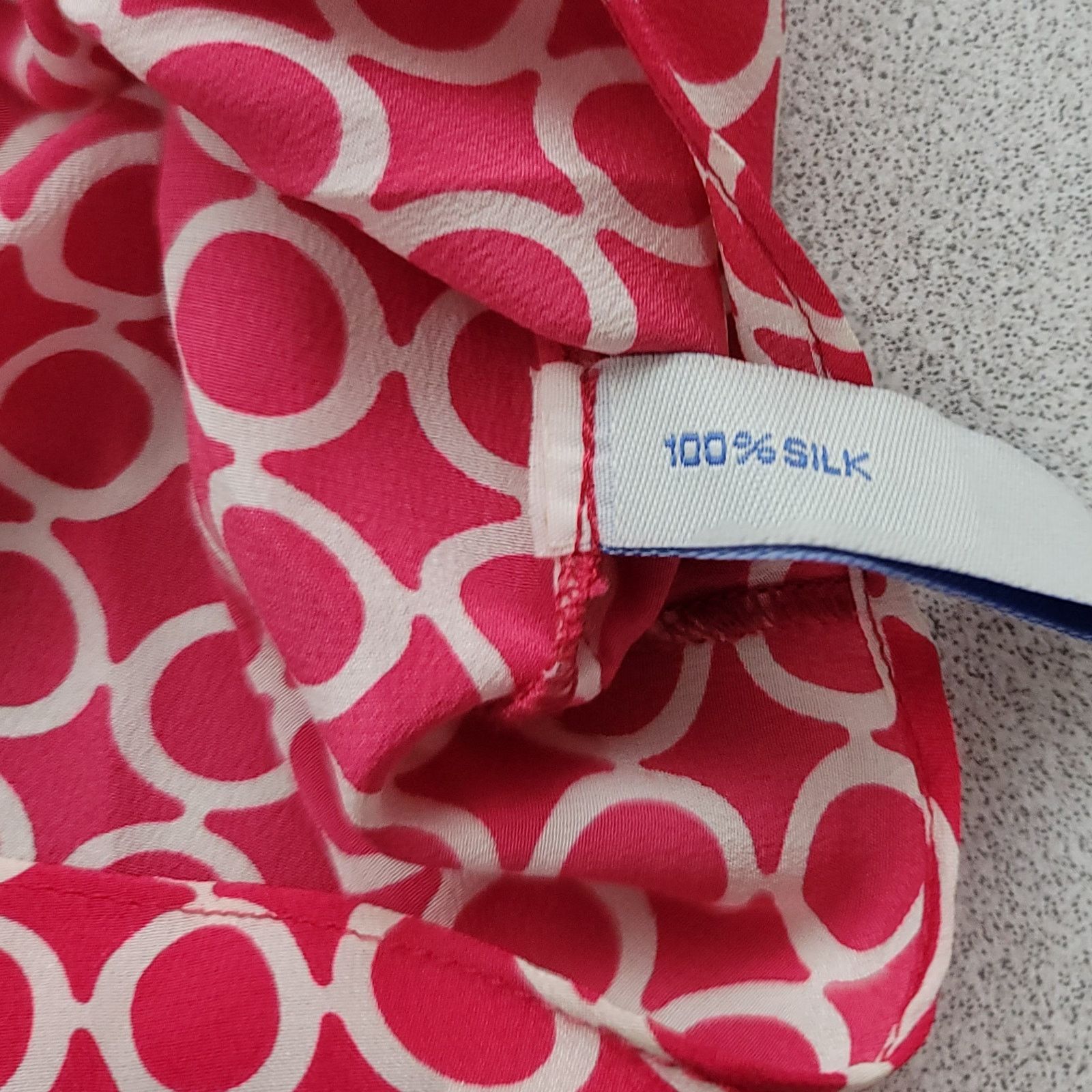 Other Scilla By Dora Landa Red White Circles Print Button Top PS Size S / US 4 / IT 40 - 5 Thumbnail