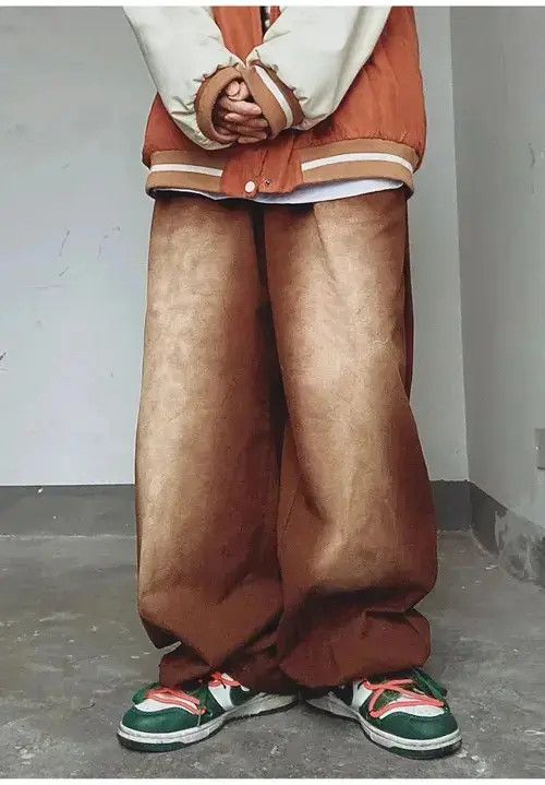 VIBE Vintage Hip Hop Denim Trousers Male Oversize Flare Pants Size US 32 / EU 48 - 4 Thumbnail