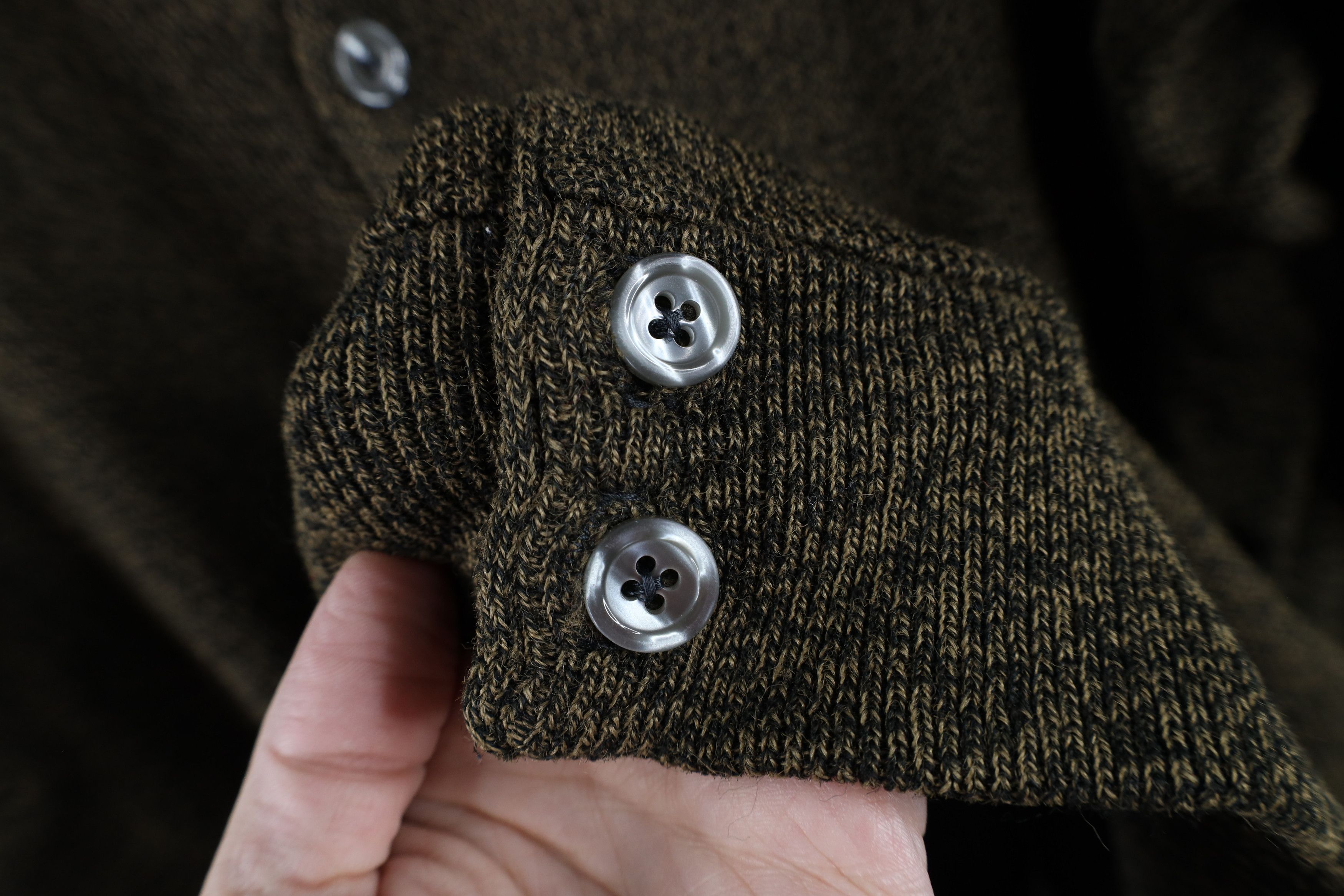 Vintage Vintage 90s Streetwear Cardigan Sweater Heather Brown USA Size US XL / EU 56 / 4 - 5 Thumbnail