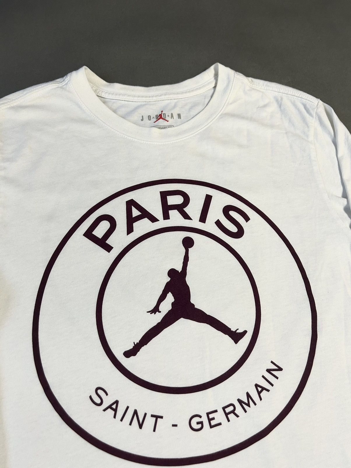 Jordan Brand PSG Jordan white long sleeve T-shirt big logo Paris Size US S / EU 44-46 / 1 - 3 Thumbnail