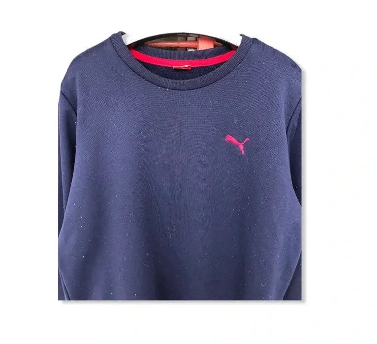 Puma × Vintage Puma Plain Small Logo Sweatshirt Size US M / EU 48-50 / 2 - 2 Thumbnail