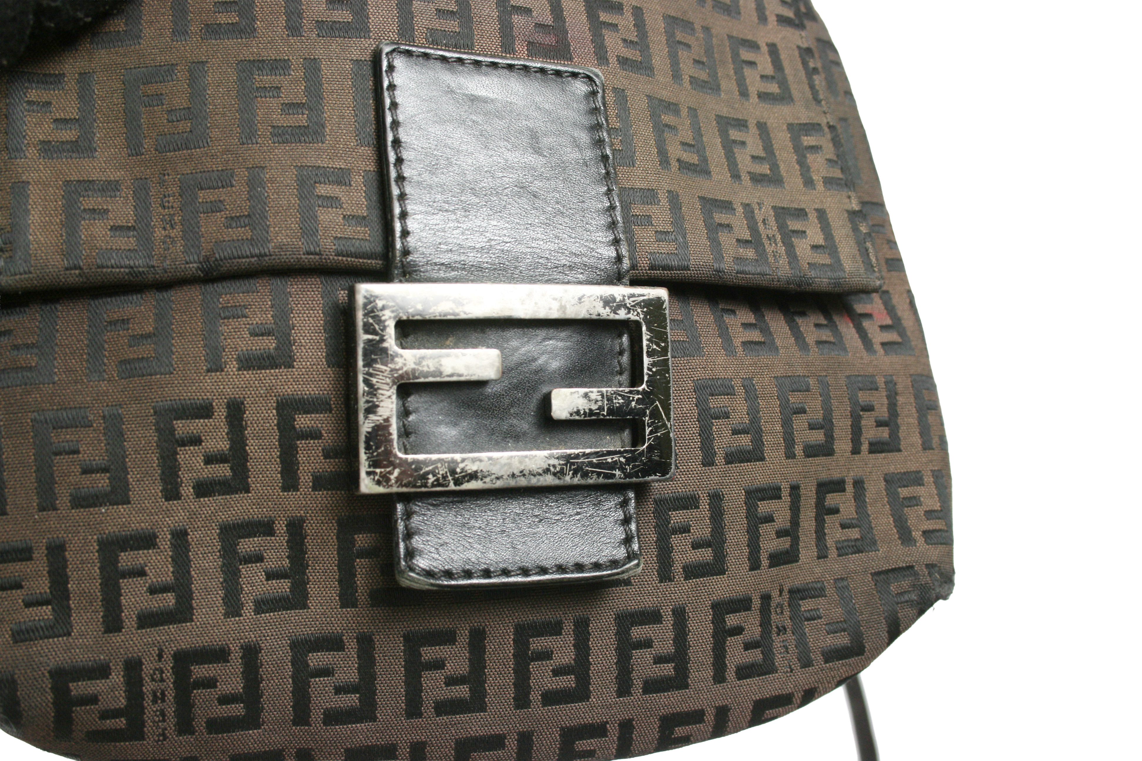 Fendi 00S Zucchino Zucca Monogram Pattern Crossbody Bag Vintage Size ONE SIZE - 10 Thumbnail