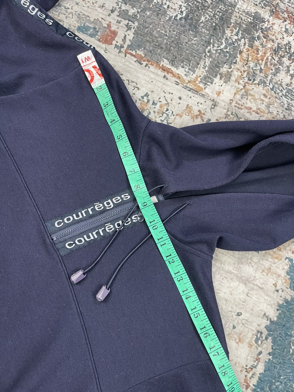Courreges Courreges Zip Up Side Tape Pull Over Hoodies Size M / US 6-8 / IT 42-44 - 9 Thumbnail
