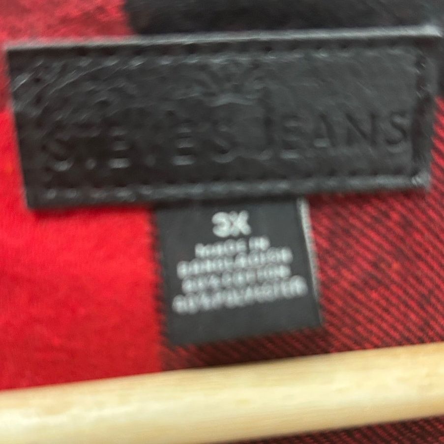 Other Steves Jeans NWT 3X Big and Tall Buffalo Plaid Flannel Shirt Size US XXL / EU 58 / 5 - 4 Thumbnail