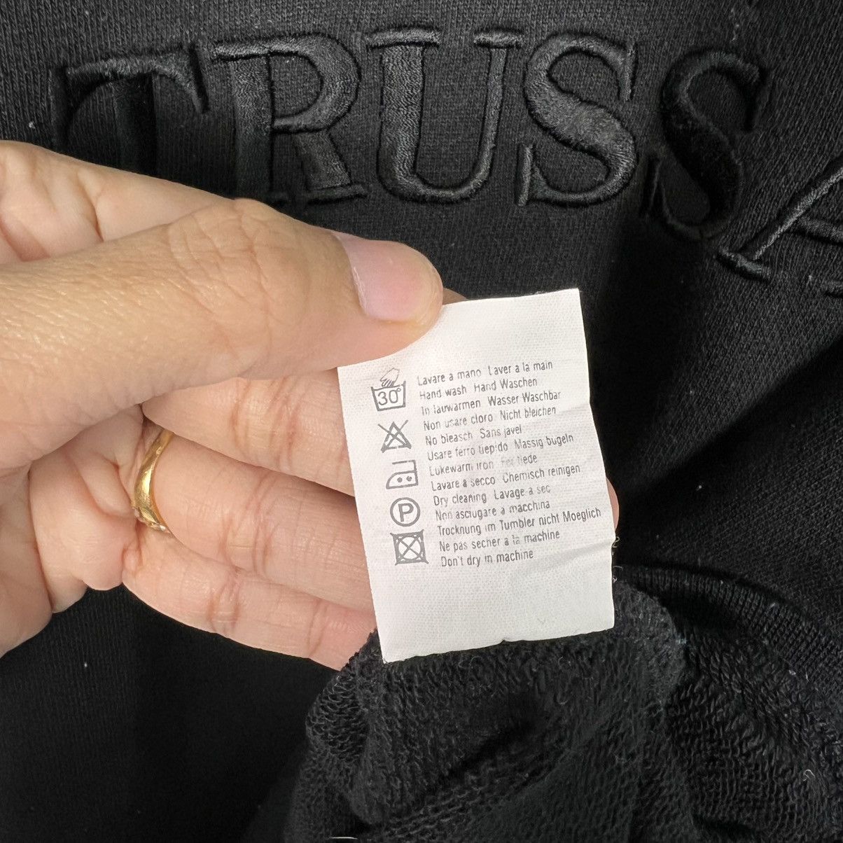 Trussardi TRUSSARDI Embroidery Big Logo Crewneck Sweatshirt #3949-C180 Size US M / EU 48-50 / 2 - 12 Thumbnail