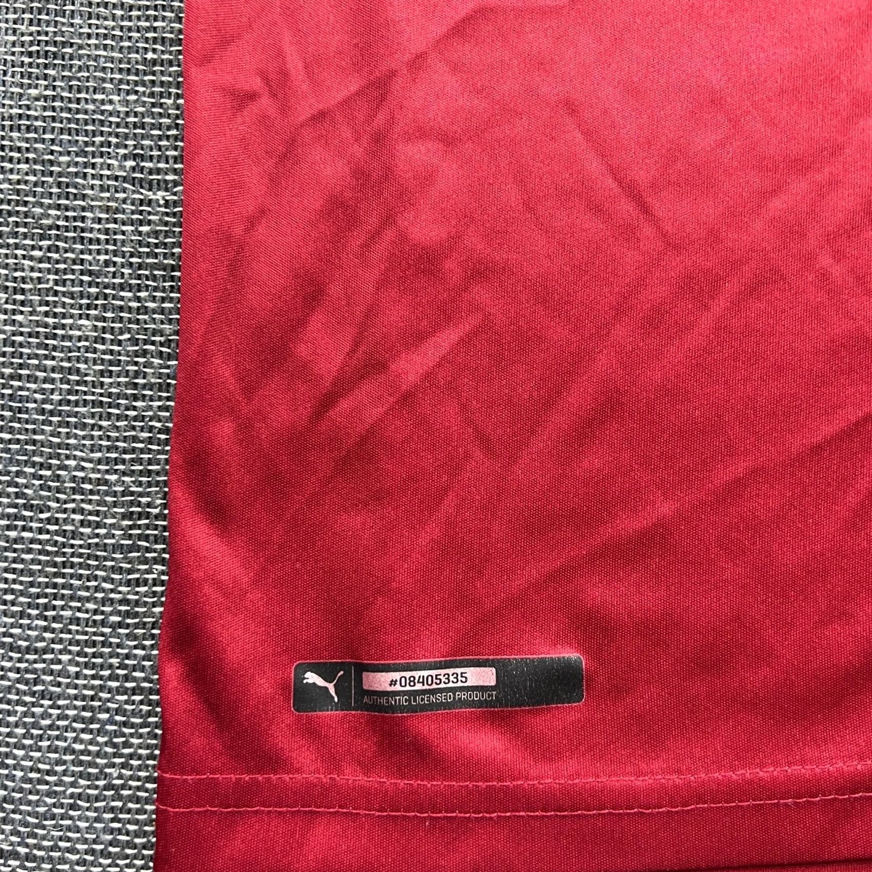Puma PUMA Stuttgart 2016 2017 Away Football Jersey Mens Large Red T-Shirt Short Sleeve Moisture Wicking Quick Dry Athletic Football Jersey Mens Size US L / EU 52-54 / 3 - 4 Thumbnail