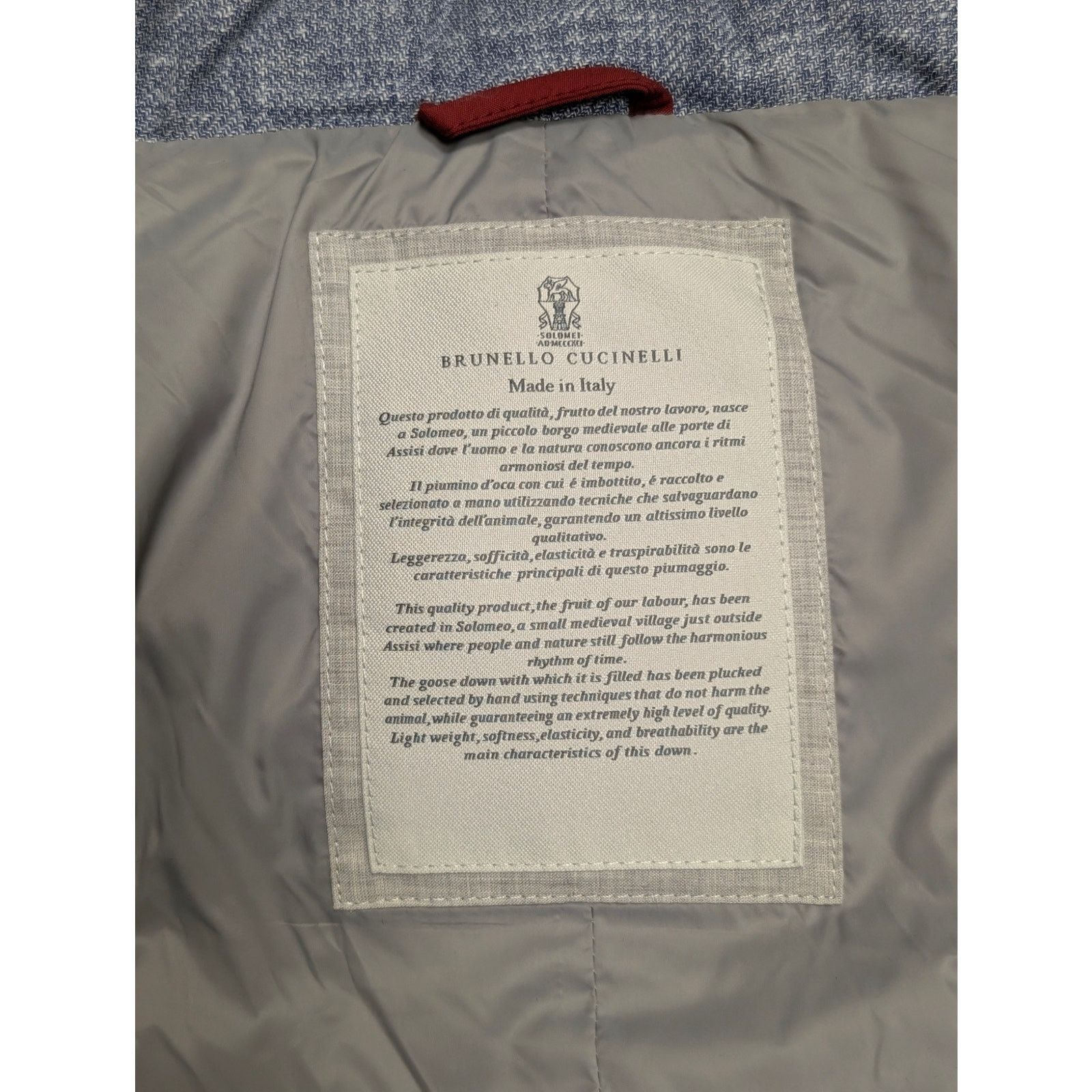 Brunello Cucinelli NWT Brunello Cucinelli Blue Linen Wool Silk Hooded Vest XXL Size US XXL / EU 58 / 5 - 6 Thumbnail