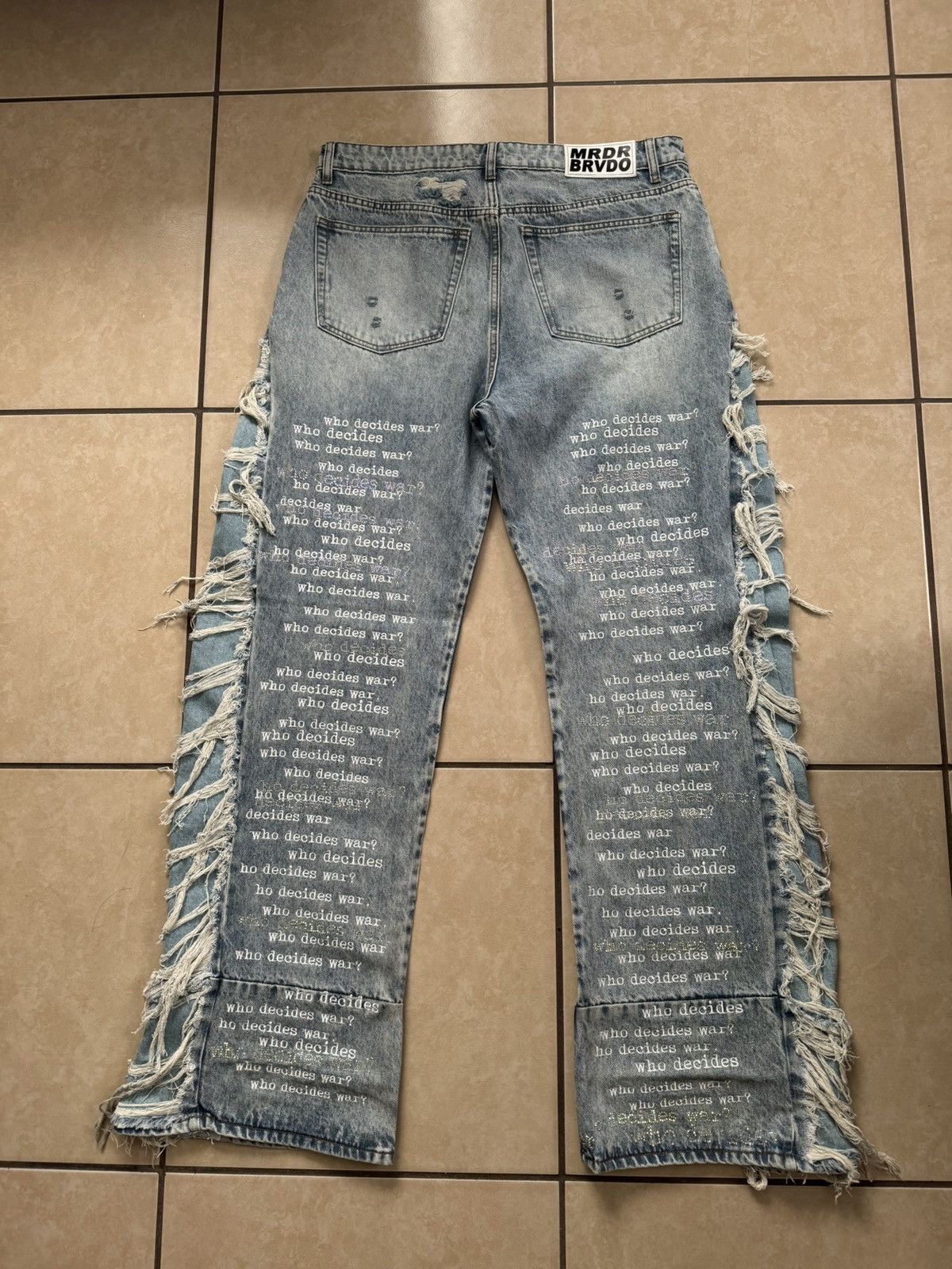 Who Decides War Who Decides War Ultra Flare Scripture Denim Size US 36 / EU 52 - 5 Thumbnail